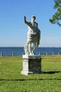 A Marble statue close to beach Royalty Free Stock Photo